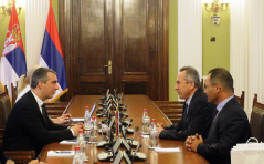 15 August 2023 The National Assembly Speaker in meeting with the newly-appointed Ambassador of the State of Palestine to the Republic of Serbia